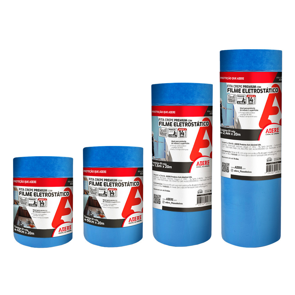 Fita Crepe PREMIUM com Filme Eletrostático
