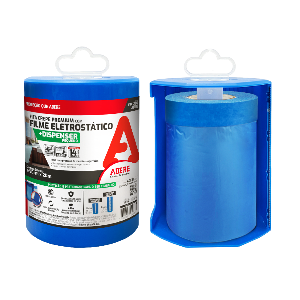 Fita Crepe PREMIUM com Filme Eletrostático
