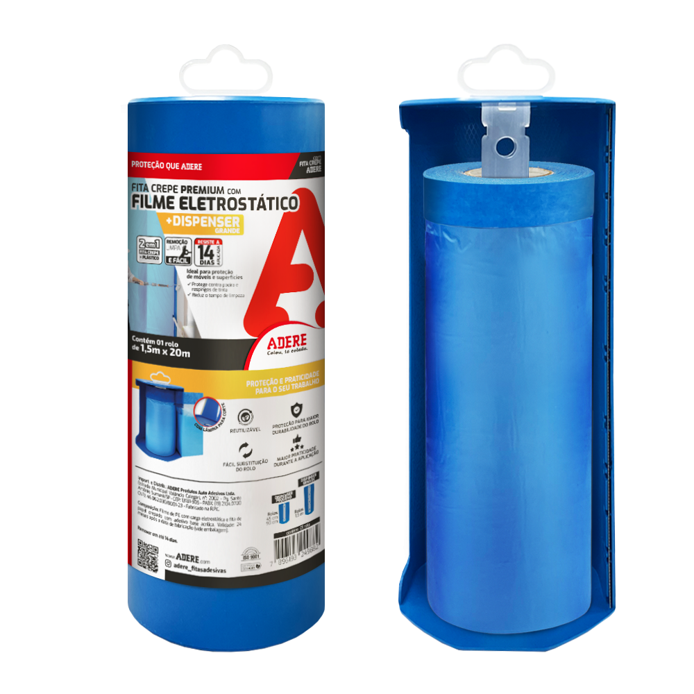 Fita Crepe PREMIUM com Filme Eletrostático