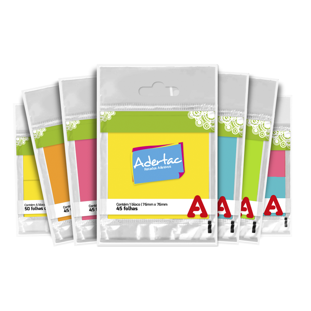 ADERTAC - Blocos Adesivos Reposicionáveis
