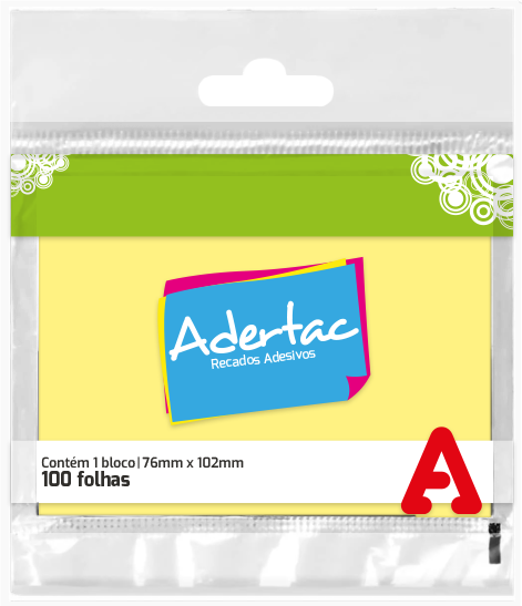 ADERTAC - Blocos Adesivos Reposicionáveis