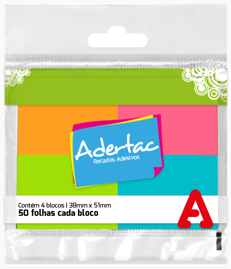 ADERTAC - Blocos Adesivos Reposicionáveis