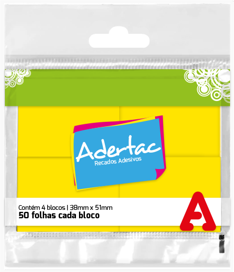 ADERTAC - Blocos Adesivos Reposicionáveis
