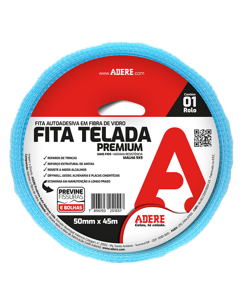 Fita Adesiva Telada Azul Premium