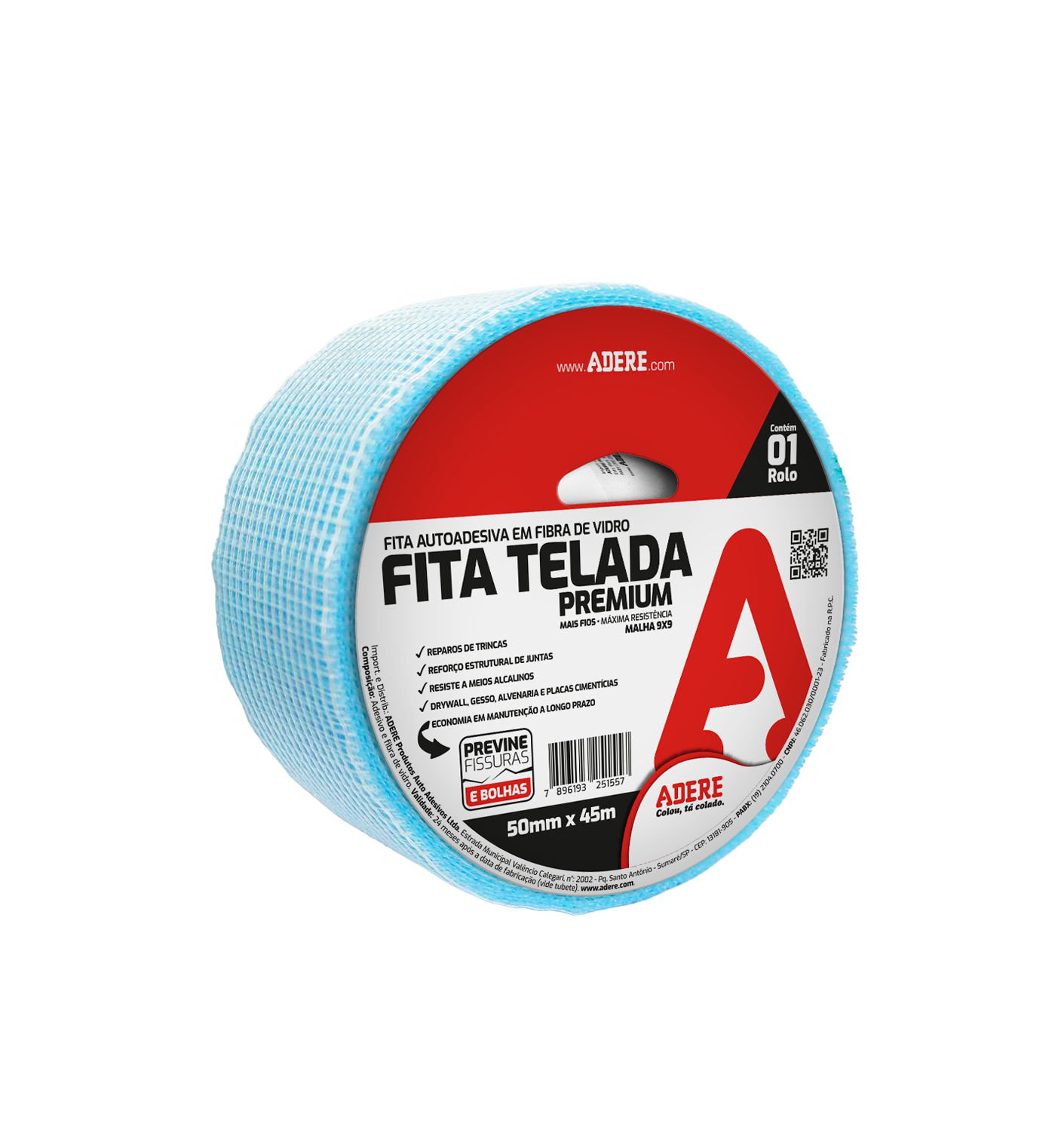 Fita Adesiva Telada Azul Premium