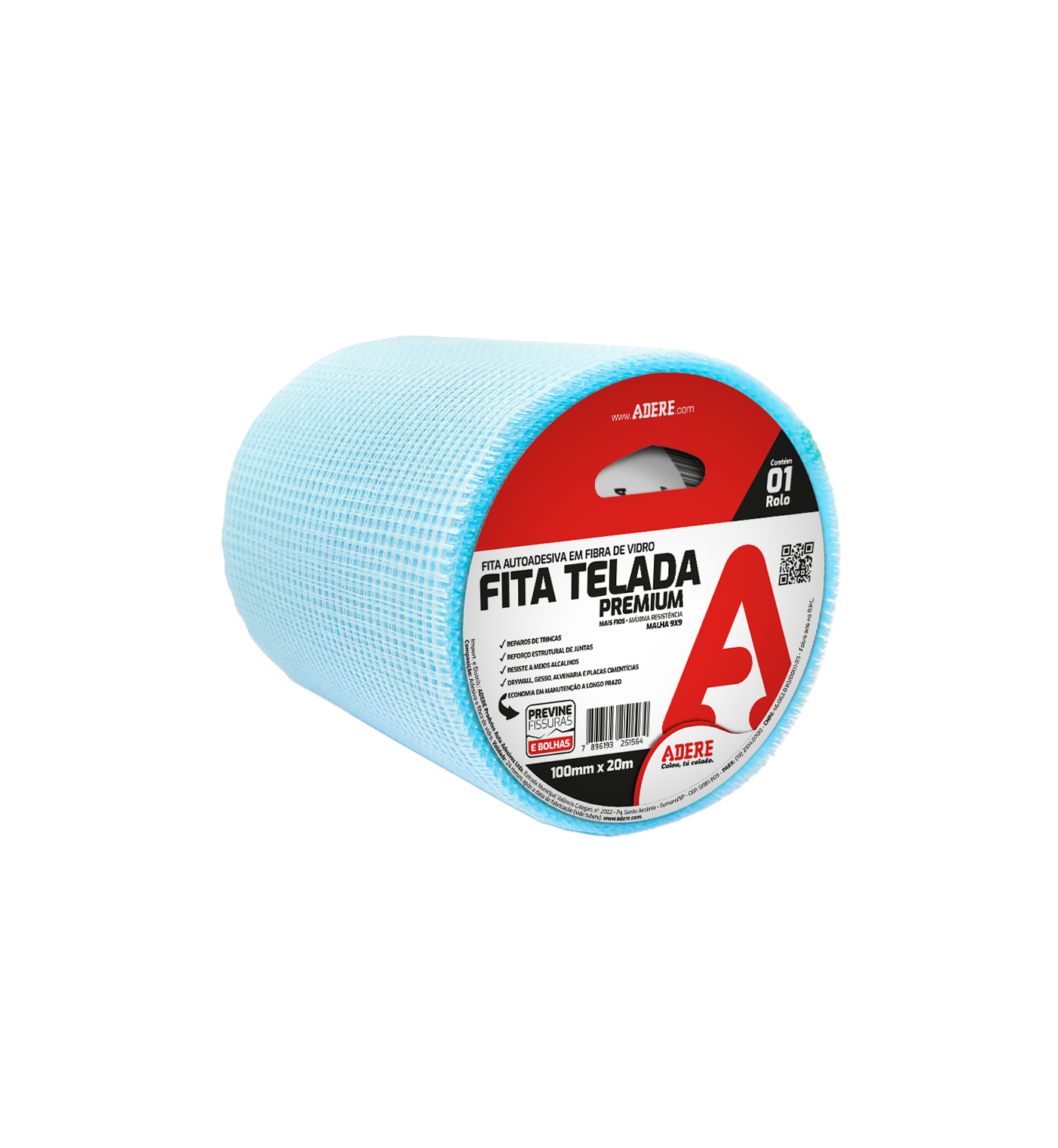 Fita Adesiva Telada Azul Premium