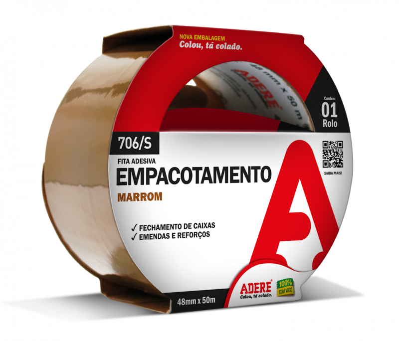 Fita para Empacotamento Marrom 706