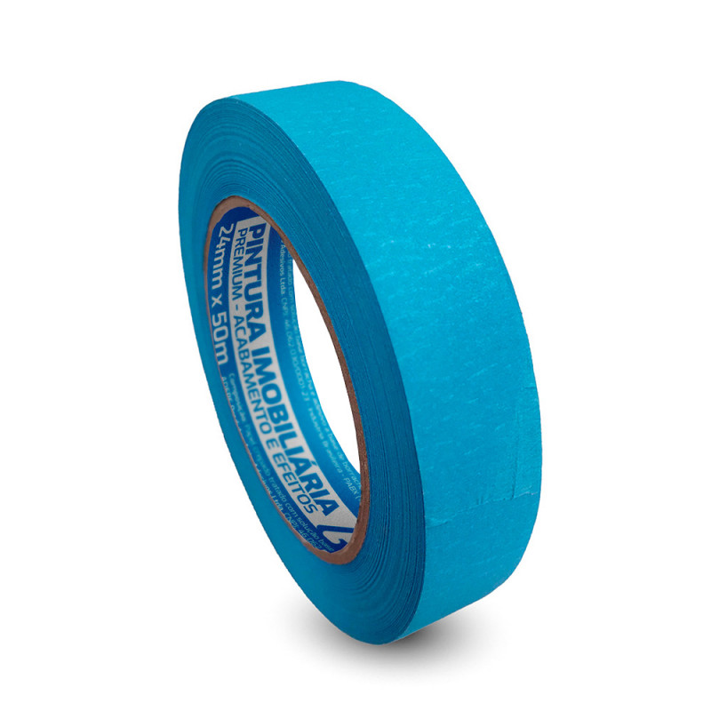 Fita Crepe Azul Neon - Pintura imobiliária