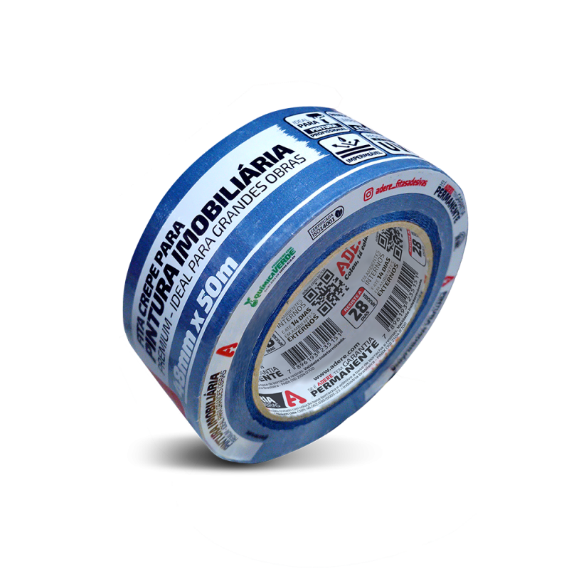 Fita Crepe Azul 527 - Pintura imobiliária