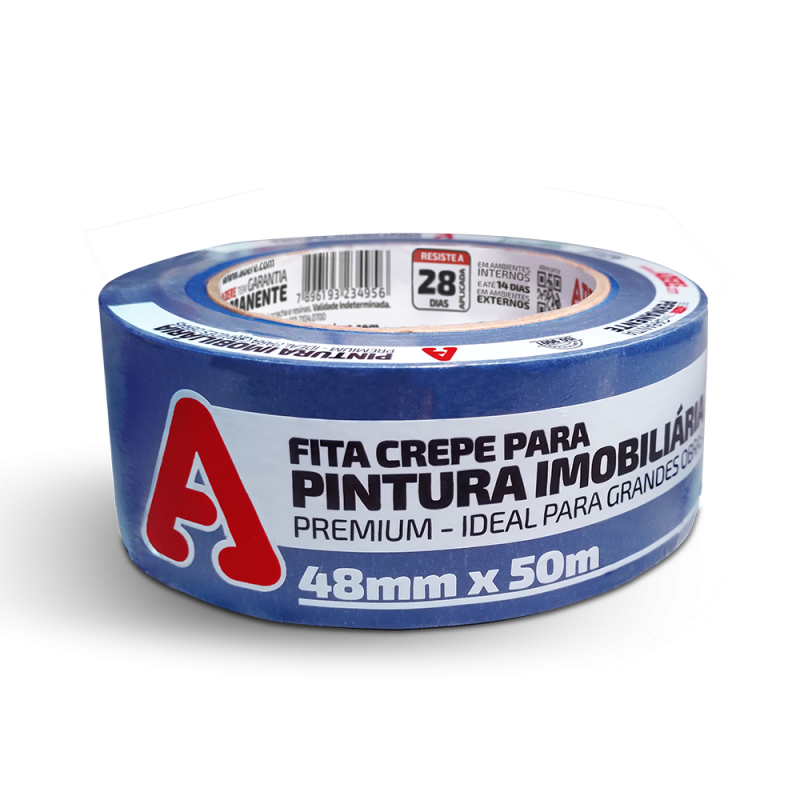 Fita Crepe Azul 527 - Pintura imobiliária