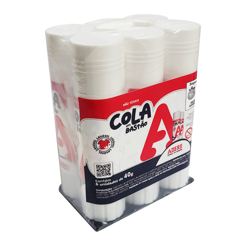 Cola em Bastão ADERE - Linha Escolar
