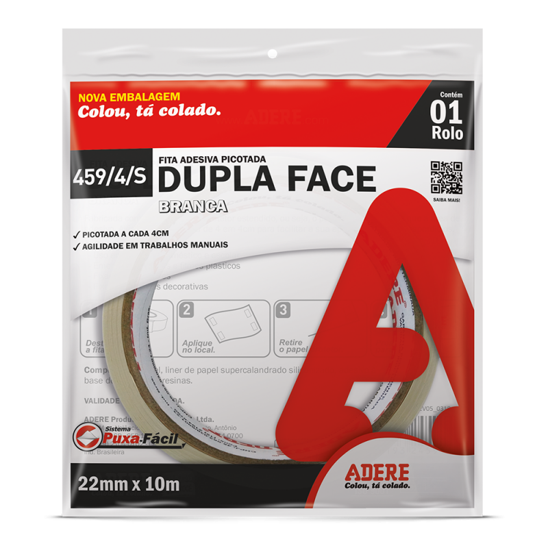Fita Dupla Face de Papel - Puxa Fácil 459