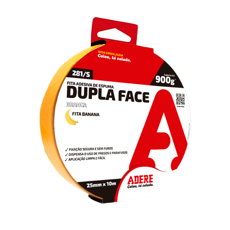 Fita Dupla Face de Espuma - Fita Banana 281
